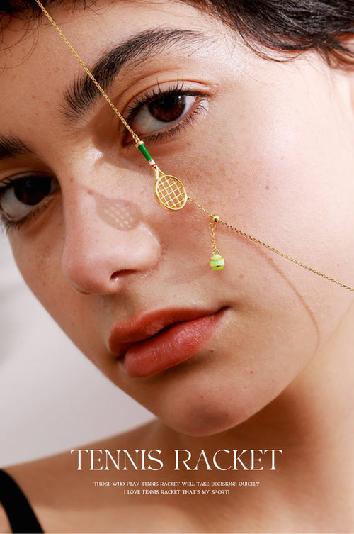 Tennis Racquet Necklace