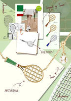 Tennis Racquet Necklace