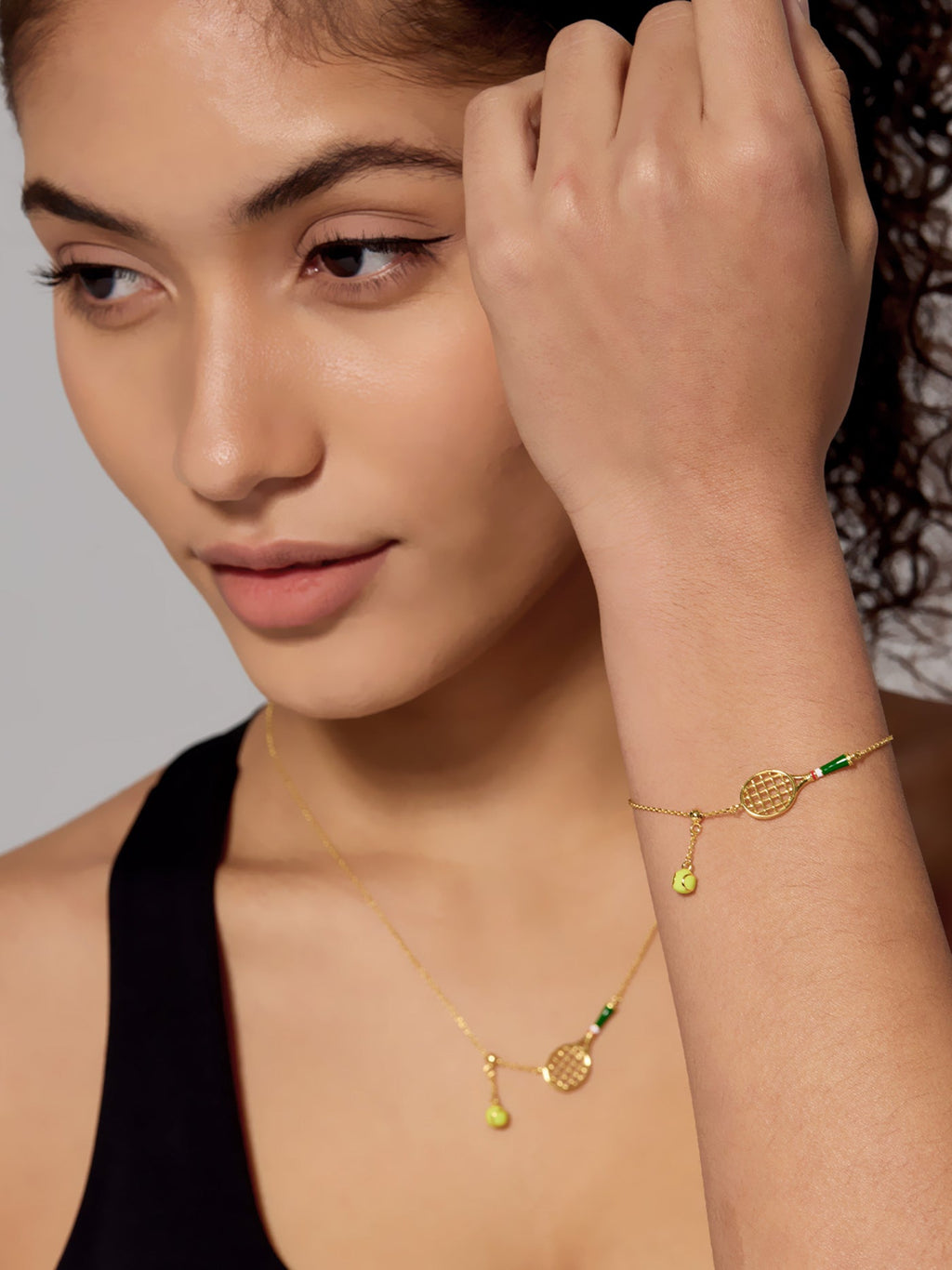 Tennis Racquet Necklace