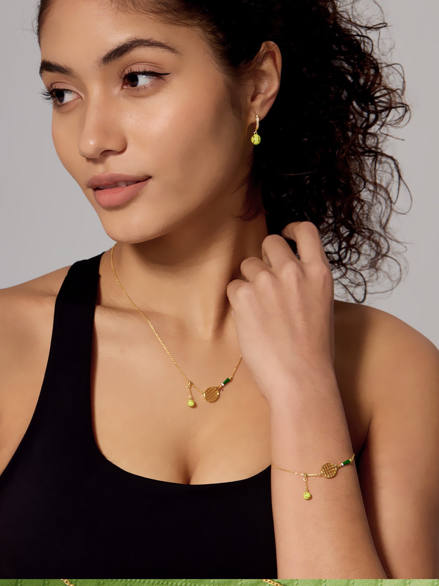 Tennis Racquet Necklace
